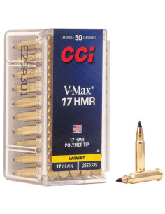 Munición metálica CCI V-MAX - 17 HMR - 17 grains - 49