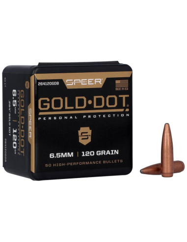 Puntas de bala SPEER Gold Dot SP - .264" - 120 grains - 264120GDB