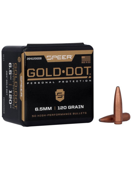 Puntas de bala SPEER Gold Dot SP - .264" - 120 grains - 264120GDB