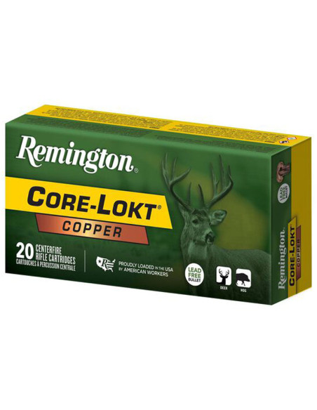 Munición metálica REMINGTON Core-Lokt Copper HP - 30-06 - 150 grains - R27853