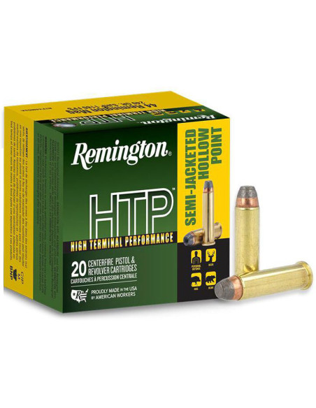Munición metálica REMINGTON HTP - 44 Rem. Mag. - 240 grains - SJSP - 23010