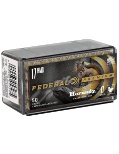 Munición metálica FEDERAL Hornady V-Max - 17 HMR - 17 grains - P771