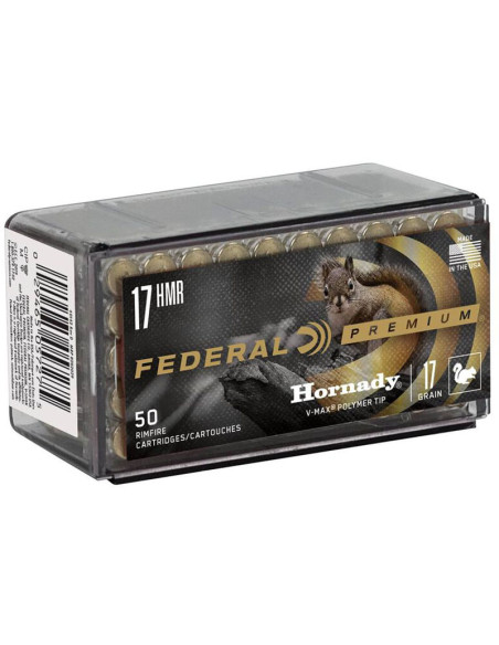 Munición metálica FEDERAL Hornady V-Max - 17 HMR - 17 grains - P771