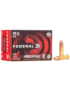 Munición FEDERAL American Eagle - .22LR - 38 grains - CPHP - AE 22