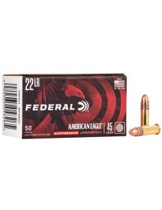 Munición FEDERAL American Eagle Suppressor - .22LR - 45 grains - CPRN - AE22SUP1