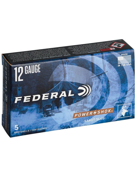 Balas para escopeta 12/70 FEDERAL Power-Shok Sabot - 438 grains - F127 SS2