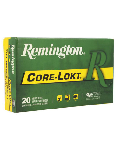 Munición metálica REMINGTON CORE-LOKT - 7x57 Mauser - 140 grains - 29031