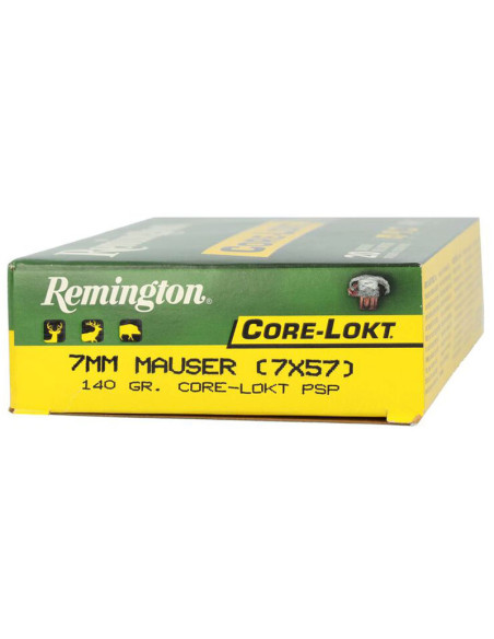 Munición metálica REMINGTON CORE-LOKT - 7x57 Mauser - 140 grains - 29031