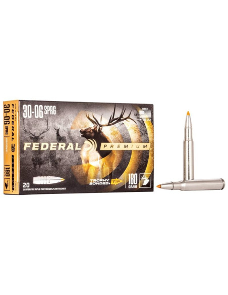 Munición metálica FEDERAL Trophy Bonded Tip - 30-06 - 180 grains - P3006TT1