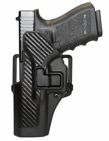 Funda BLACKHAWK! SERPA oculta CQC zurdo - fibra de carbono