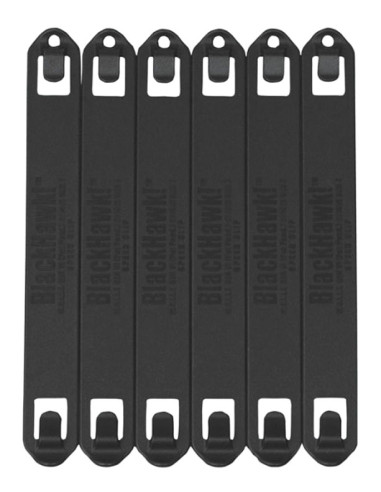 Clips rápidos BLACKHAWK! S.T.R.I.K.E. o PALS/MOLLE negros (6 ud.) - 7" - 38C706BK