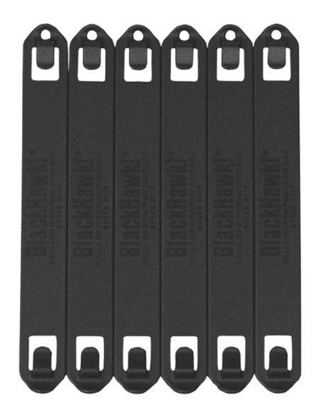 Clips rápidos BLACKHAWK! S.T.R.I.K.E. o PALS/MOLLE negros (6 ud.) - 7" - 38C706BK