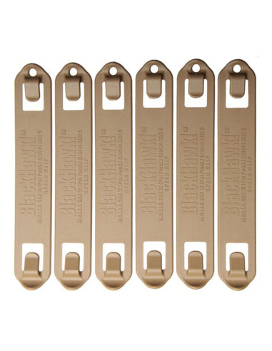 Clips rápidos BLACKHAWK! S.T.R.I.K.E. o PALS/MOLLE coyote (6 ud.) - 5" - 38C506CT