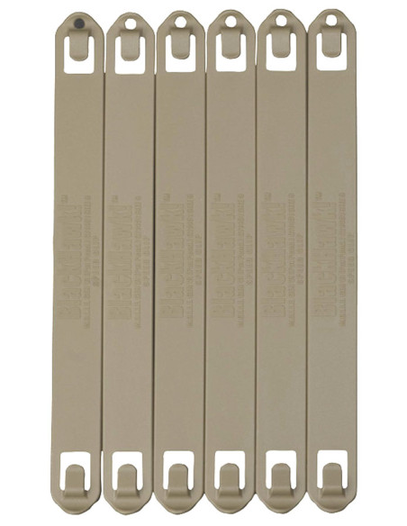 Clips rápidos BLACKHAWK! S.T.R.I.K.E. o PALS/MOLLE coyote (6 ud.) - 9" - 38C906CT