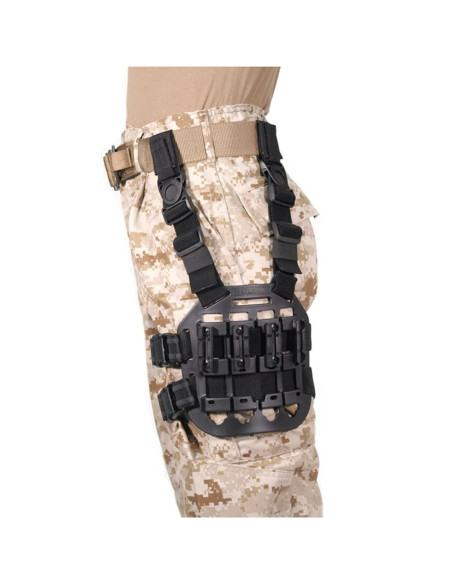 Plataforma modular BLACKHAWK! S.T.R.I.K.E. CQC para muslo - negra - 432300PBK
