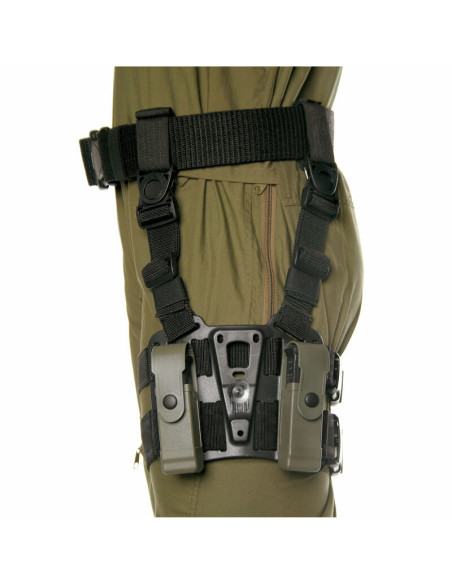 Plataforma táctica BLACKHAWK! para fundas SERPA o CQC - negra - 432000PBK