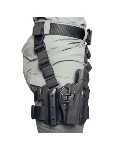 Plataforma táctica BLACKHAWK! para fundas SERPA o CQC - negra - 432000PBK