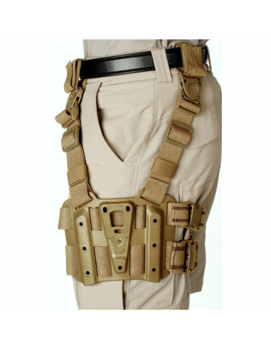 Plataforma táctica BLACKHAWK! para fundas SERPA o CQC - coyote - 432000PCT