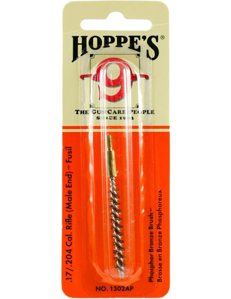 Escobilla de bronce HOPPE'S rifle - calibre .17/.204 - 1302AP