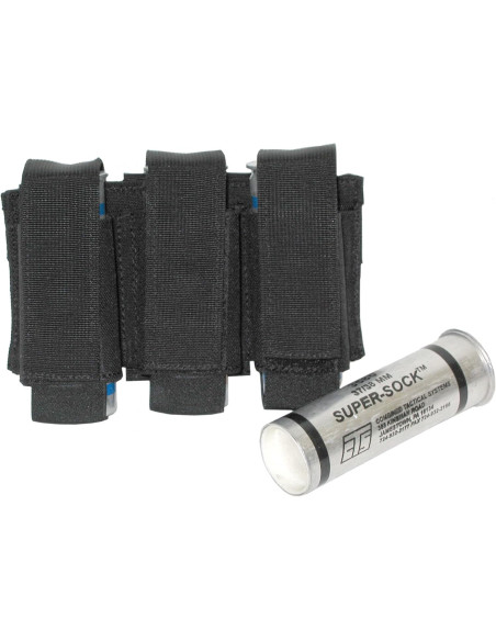 Funda porta granadas BLACKHAWK! S.T.R.I.K.E. triple 40mm. - negra - 37CL23BK