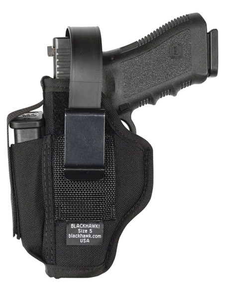 Funda de nylon BLACKHAWK! ambidiestra con porta cargador - 3"-4" - 40AM01BK