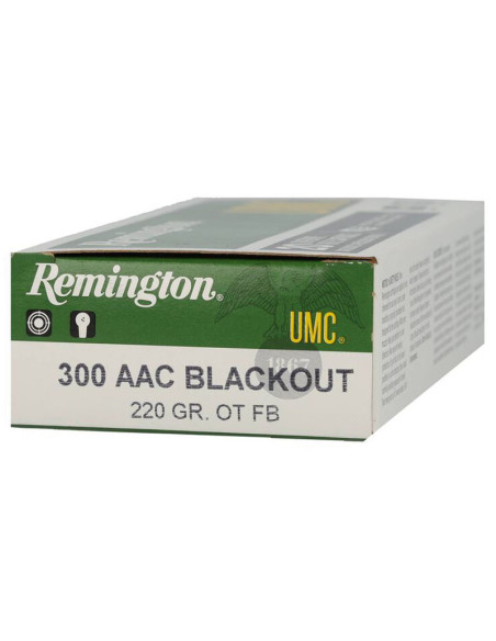 Munición metálica REMINGTON UMC - 300 AAC Blk - 220 grains - OT FB