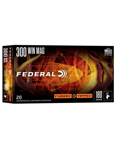 Munición metálica FEDERAL Fusion Tipped - 300 Win. Mag. - 180 grains - F300WTFS3
