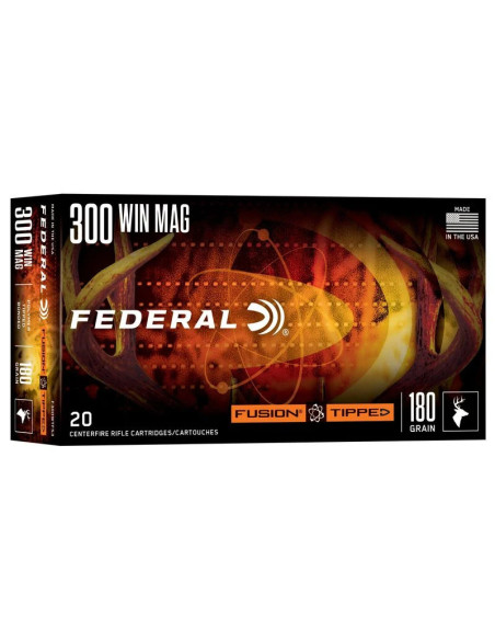 Munición metálica FEDERAL Fusion Tipped - 300 Win. Mag. - 180 grains - F300WTFS3
