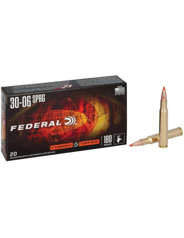 Munición metálica FEDERAL Fusion Tipped - 30-06 - 180 grains - F3006TFS3