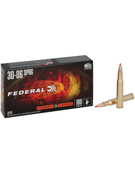 Munición metálica FEDERAL Fusion Tipped - 30-06 - 180 grains - F3006TFS3