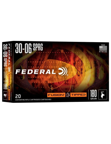 Munición metálica FEDERAL Fusion Tipped - 30-06 - 180 grains - F3006TFS3