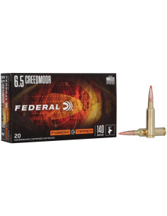 Munición metálica FEDERAL Fusion Tipped - 6.5 Creedmoor - 140 grains - F65CRDTFS1