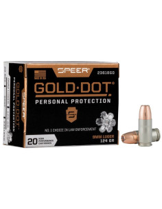 Munición SPEER Gold Dot - 9mm. - 124 grains - GDHP - 23618GD