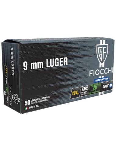 Munición FIOCCHI Top Defence ZP DUTY - 9mm. Para. - 124 grains - FMC - 70 9317