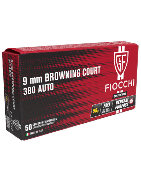 Munición FIOCCHI Classic - 9mm. corto - 95 grains - FMJ - 70934000