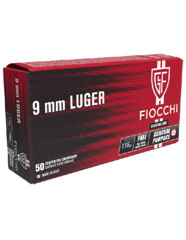 Munición FIOCCHI Classic - 9mm. Para. - 115 grains - FMJ - 70935300