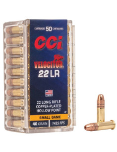 Munición CCI Velocitor - .22 LR - 40 grains - CPHP - 47