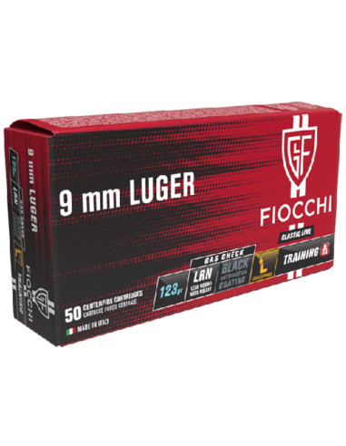 Munición FIOCCHI Classic - 9mm. Para. - 123 grains - plomo GAS-CHECK - 71901600