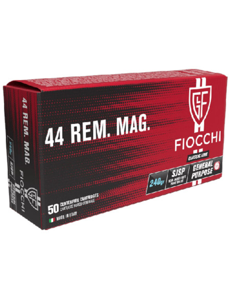 Munición FIOCCHI Classic - 44 Rem. Mag. - 240 grains - SJSP