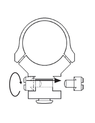 Pletina trasera pivotante APEL modelo 0/0