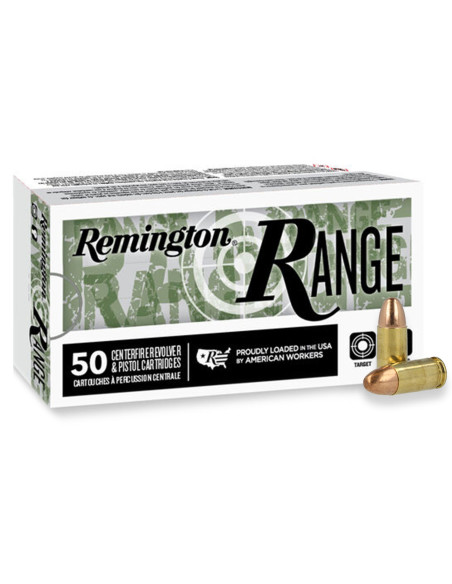 Munición Remington Range - 9mm. - 124 grains - FMJ - R27780