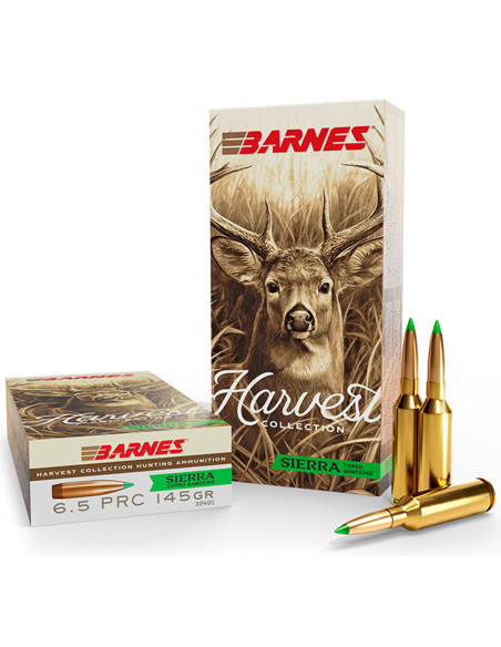 Munición metálica BARNES Harvest Collection Sierra Tipped GameKing - 6.5 PRC - 145 grains - 32401