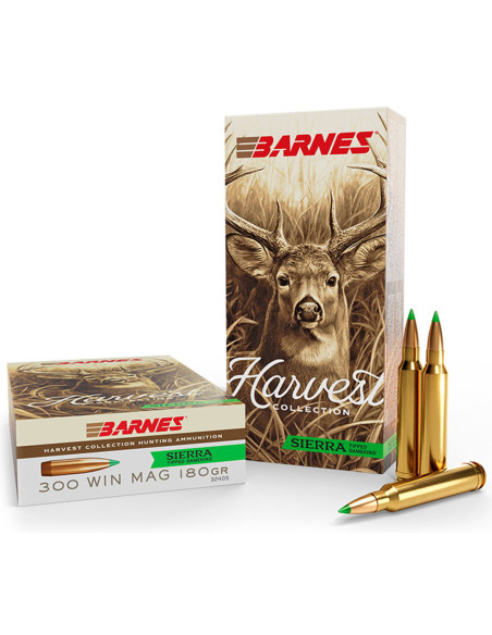 Munición metálica BARNES Harvest Collection Sierra Tipped GameKing - 300 Win. Mag. - 180 grains - 32405
