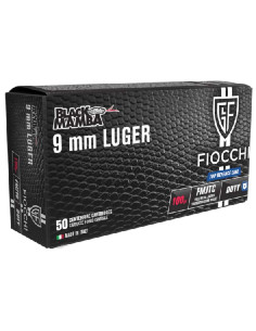 Munición FIOCCHI Top Defence BLACK MAMBA - 9mm. Para. - 100 grains - FMJTC - 70 9412
