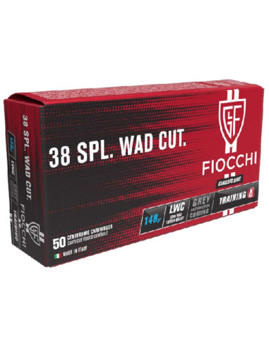 Munición FIOCCHI Classic - 38 WC - 148 grains - punta de plomo - 71039100