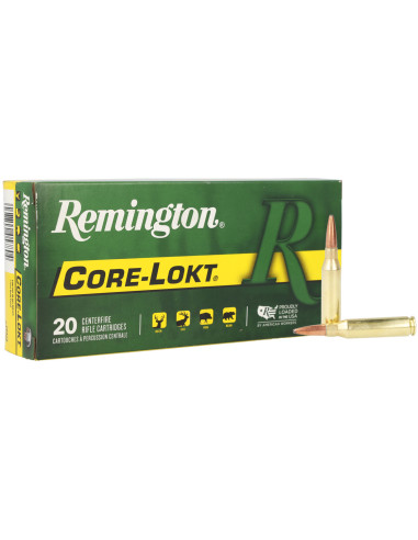 Munición metálica REMINGTON CORE-LOKT - 260 Rem. - 140 grains - 21292