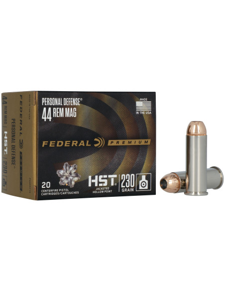 Munición FEDERAL Personal Defense HST - 44 Rem. Mag. - 230 grains - JHP - P44HST1S