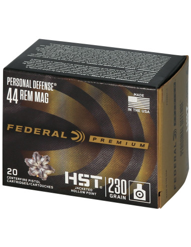Munición FEDERAL Personal Defense HST - 44 Rem. Mag. - 230 grains - JHP - P44HST1S