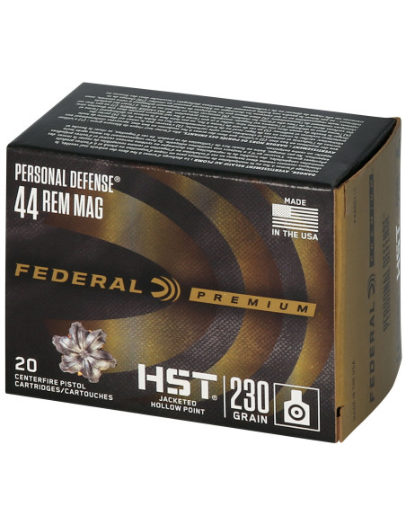 Munición FEDERAL Personal Defense HST - 44 Rem. Mag. - 230 grains - JHP - P44HST1S