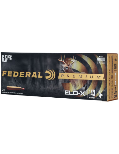 Munición metálica FEDERAL ELD-X - 6.5 PRC - 143 grains - P65PRCELDX1